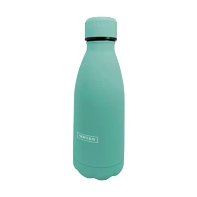 Imagen de Nerthus FIH 614 Termo Doble Pared para frios y Calientes Diseño Turquesa de Acero Inoxidable 350 ml Libre BPA, Tapon Hermético, 18/8