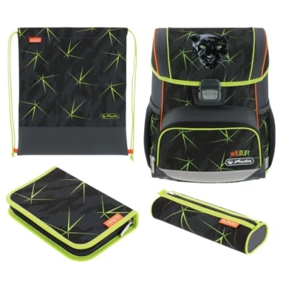 Imagen de Herlitz Loop Plus Wild Life Mochila (rellena, 1 unidad), Vida Salvaje, 37 x 31 22 cm, Casual