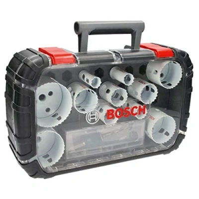 Imagen de Bosch Professional Set Universal de 14 unidades Sierras Corona Progressor for Wood and Metal (Ø 20 76 mm, Accesorios para Taladro)