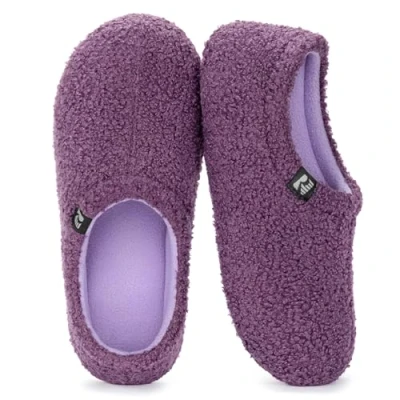 Imagen de RockDove Zapatilla Interior de Peluche Teddy para Mujer con Parte Trasera Cerrada, 39.5 EU, Morado