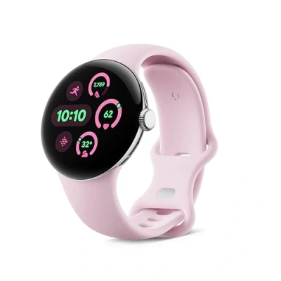 Imagen de Smartwatch Google Pixel Watch 3 ,AMOLED, 41 mm, S L, Aluminio 100% reciclado, Rosa cuarzo