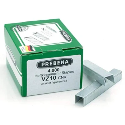 Imagen de PREBENA HEFTKLAMMERN ZINKT VZ10CNK, Galvanizado