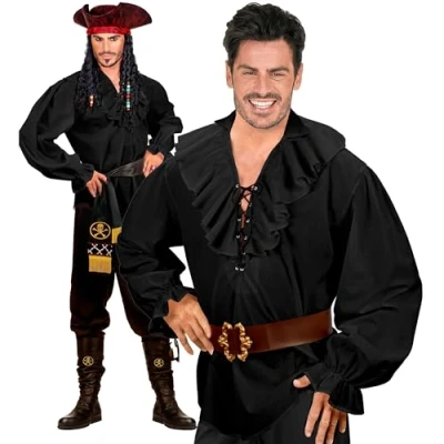 Imagen de Widmann Camisa pirata o renacentista, bucanero, carnaval, fiesta temática