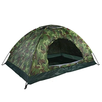 Imagen de Jacksking Tienda de campaña, Protección contra el Camuflaje UV al Aire Libre Impermeable para 2 Personas Playa Senderismo Refugio Fiesta Familiar Cúpula