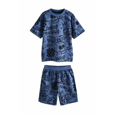 Imagen de Next 3 PACK SET Conjunto de pijama para niños, Talla: 10a, Multi graffiti