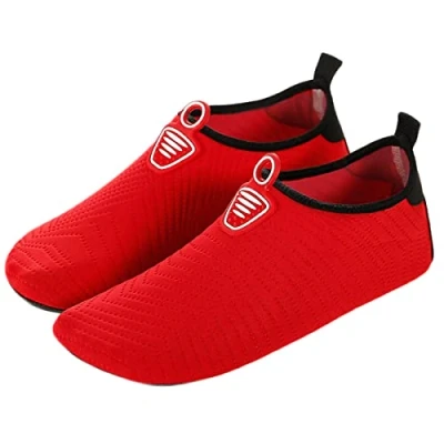 Imagen de AUXDIQ Zapatos de Agua Al Aire Libre Secado Rápido Hombre Mujer Aqua para Buceo en Playa Snorkeling Surf Rojo 37/38 EU