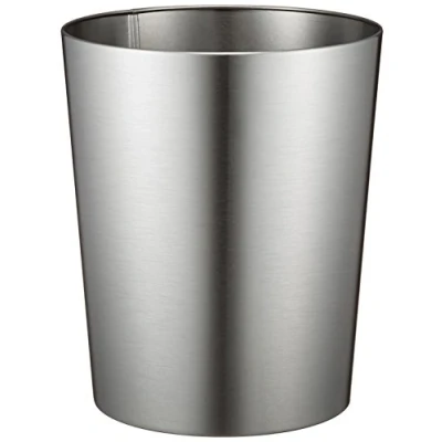 Imagen de iDesign Patton, Bote para residuos/Papelero, el cuarto de baño, oficina, cocina, Acero inoxidable cepillado