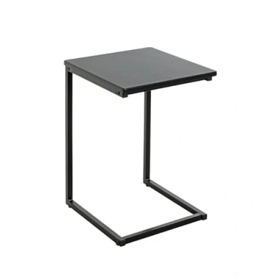 Imagen de HAKU Möbel Mesa auxiliar negro, MDF, metal Dim.: AN 33 cm x AL 60 P 35 cm, Estilo: Moderno