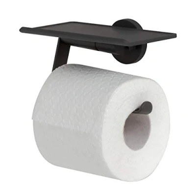 Imagen de Tiger Noon Portarrollos con repisa 15 cm Negro