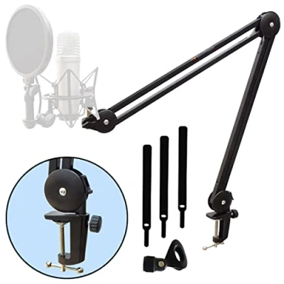 Imagen de keepdrum MS138 Trípode articulado para micrófonos, color negro
