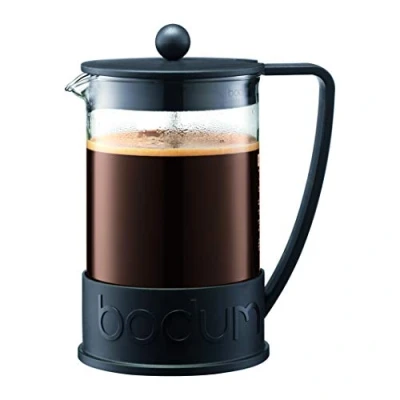 Imagen de Bodum Brazil Cafetera de pistón plástico 12 Tazas, Negro