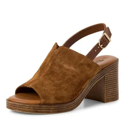 Imagen de Tamaris Damen 1 28304 44, Sandalia con talón Mujer, coñac, 38 EU