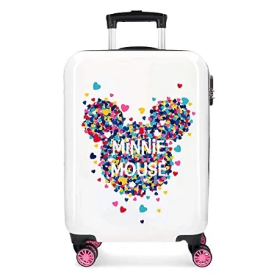 Imagen de Disney Minnie Magic Maleta de cabina Blanco 37x55x20 cms Rígida ABS Cierre combinación 33L 2,8Kgs 4 Ruedas Dobles Equipaje Mano