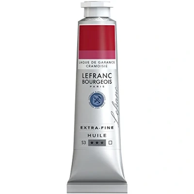 Imagen de Lefranc Bourgeois Óleo Extra Fino 40ml Tubo de pintura, Laca Granza Carmesí