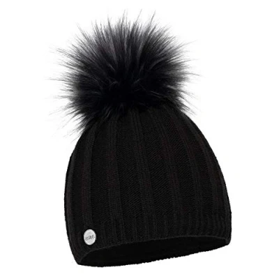 Imagen de EliMeli Gorro de Invierno para Mujer con pompón Pelo sintético Gorros Pompon