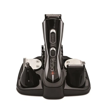 Imagen de Italian Design Depilador facial y corporal con 5 cabezales, Negro (IDTRIMM1 1)