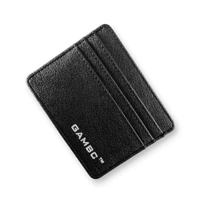 Imagen de GAMBC Tarjetero Hombre Cartera para Slim con Bloqueo RFID Regalo Carteras Pequeñas Ridge Wallet Negro