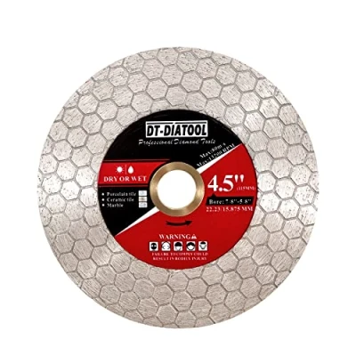 Imagen de DT DIATOOL Disco de Diamante para Cortar Azulejos 115mm Porcelana Cerámica Mármol Gres Artificial Rectificar Bordes