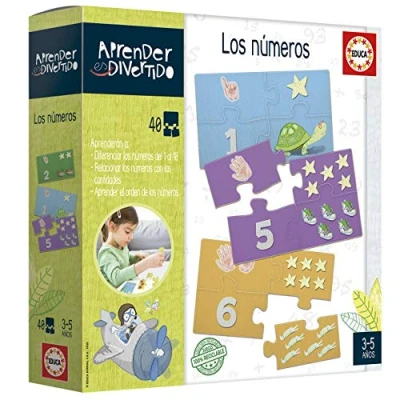 Imagen de Educa Aprender es Divertido Los números. Juego Educativo para iniciarse con Las Cifras del 1 al 10 y relacionando cantidades. A Partir de 3 4 años (18695)