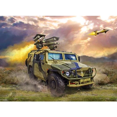 Imagen de Zvezda 500783682 1:35 GAZ Kornet, maqueta, Kit de construcción, construcción Modelos, Hobby, Manualidades, plástico, sin lacar