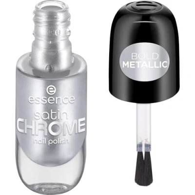 Imagen de Essence Esmalte De Uñas Satin Chrome, Cubriente, Expresión Del Resultado, Gran Pigmentación, Metalizado (8Ml)