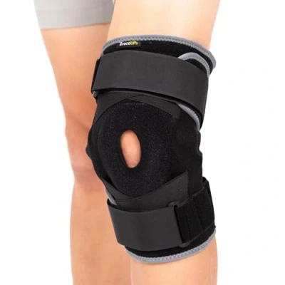 Imagen de BraceUP Rodilleras Menisco y Ligamento, Rodillera Ortopedica con Soporte Articulado para Dolor en la Rodilla Máximo Confort Lesiones de ACL/PCL, Desgarros Menisco, Artritis (L/XL)