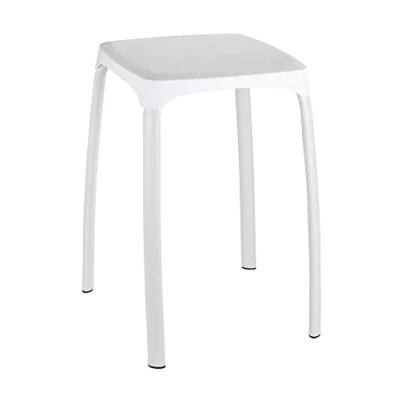 Imagen de Wenko Taburete Baño, Banqueta Silla de Ducha para Personas Mayores, Muebles Plastico, Asiento Adulto, Baño Ancianos, Minusvalidos, 28 x 46 cm