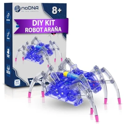 Imagen de noDNA Robot Araña Infantil para Montar tú Mismo Experimentos Niños a Partir de 8 años Niño Juguete Regalos