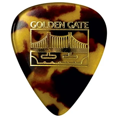 Imagen de Golden Gate MP 14 Deluxe tortuga estilo mandolina Pick Narrow triángulo docena