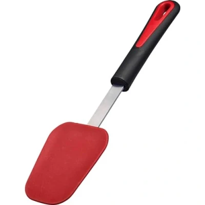 Imagen de Westmark Espátula para cuchara, cabezal de silicona forjado, resistente al calor hasta 200 C/392 F, acero inoxidable/plástico/silicona, galante/negro, rojo/plata, 29152270