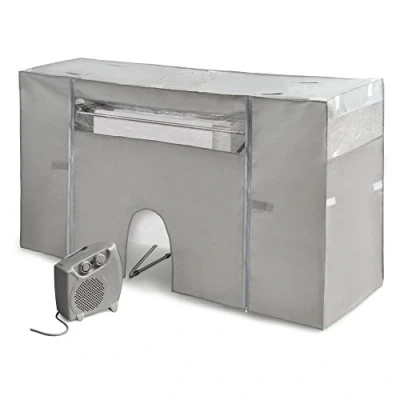 Imagen de Rayen Cubre Tendedero con Calefactor Secado Rápido Mínimo Consumo Extensible Enchufe Gris Medidas: 105 180x56x106 cm, 1 unidad