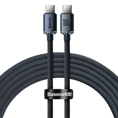 Imagen de Baseus CAJY000701 Cable USB para cargar negro C Type C, Power Delivery