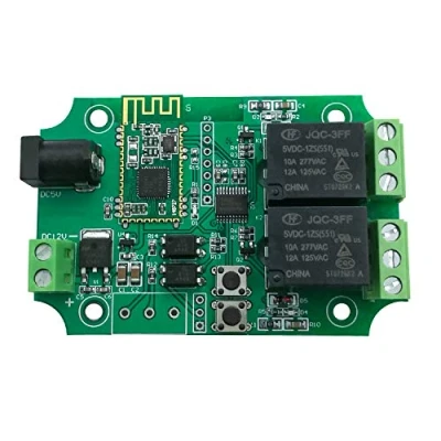 Imagen de DSD TECH Módulo de relé Bluetooth 2 canales para mando a distancia, compatible con iPhone y Android 4.3