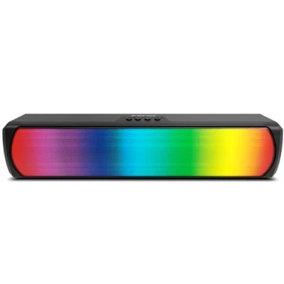 Imagen de Barra de sonido Krom K Pop, Luz RGB, Bluetooth, 6W, Ranura tarjeta TF, Negro