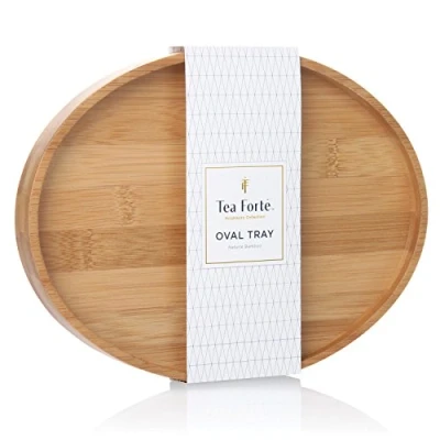 Imagen de Tea Forte Bamboo Oval Serving Tray by