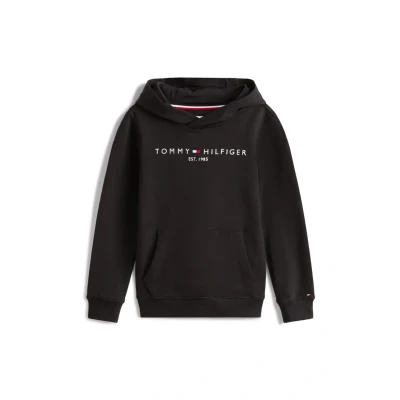 Imagen de Tommy Hilfiger Essential Hoodie Unisex Jersey con capucha para niños, Talla: 6 9m, Black