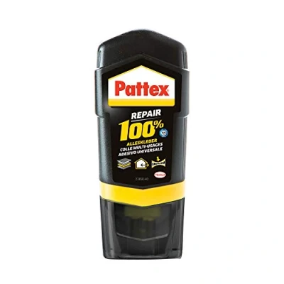 Imagen de Pattex Repair 100 por ciento adhesivo multiuso, resistente al calor para uso en interiores y exteriores, 50 g de reparar diversos materiales