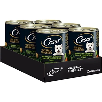 Imagen de CESAR Comida Premium para Perros en Lata Natural Goodness con Cordero 6 x 400 g