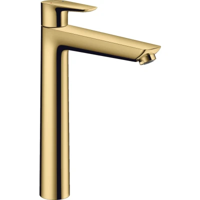 Imagen de Hansgrohe Talis E Grifo monomando de lavabo 240 con vaciador automático, color oro pulido, 71716990