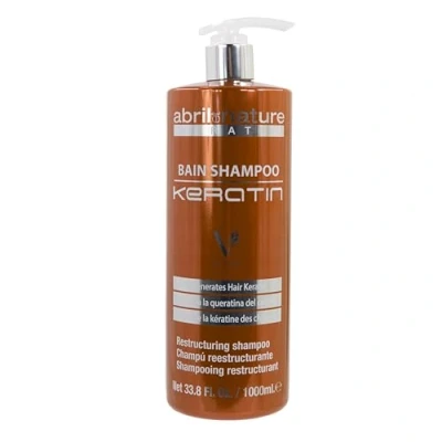 Imagen de abril et nature Champú Profesional de Peluquería Keratin Repara y Reestructura Cabellos Naturales Apagados Acción Ultra Rápida Tratamiento Fortalecedor con Queratina 250 ml