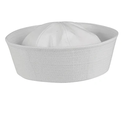 Imagen de Sombrero de marinero naval, reproducción, color blanco