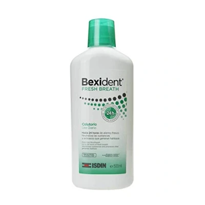 Imagen de ISDIN Bexident Fresh Breath Uso Diario Colutorio con CPC + Cymenol, Aliento fresco en 24h y ayuda a mejorar la sequedad bucal, 1 x 500ml