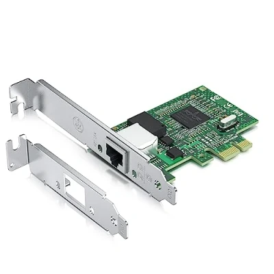 Imagen de 10Gtek® Broadcom BCM5751 Chip Gigabit PCI e Tarjeta de Red Escritorio Nic, PCIE
