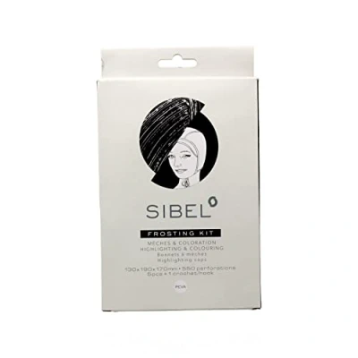 Imagen de Sinelco Sibel Frosting Kit Gorro Mechas con Gancho 5 unidades