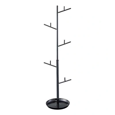 Imagen de Yamazaki 6986 Branch Soporte para Accesorios, Negro, Acero, Minimalista, 10.5 x 9 33～40 cm