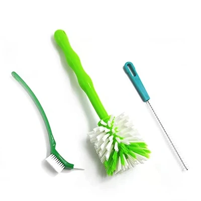 Imagen de juego de 3 cepillos limpieza para Thermomix TM31 TM5 TM6 TM21 / Monsieur Cuisine Connect, cepillo olla mezcladora con cerdas nailon, accesorios cuchillos y