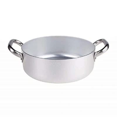 Imagen de Agnelli ALMA10634 Cacerola Baja con 2 Asas en Acero, Aluminio Profesional 3 mm, 34 cm