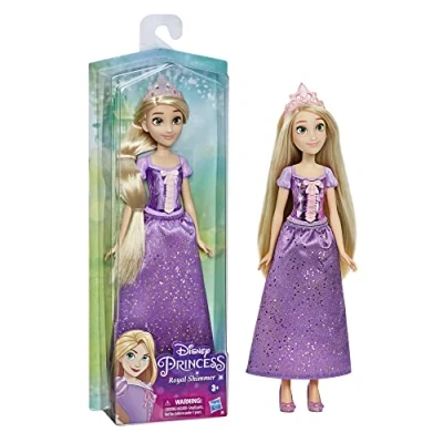 Imagen de Disney, Princess muñeca de Rapunzel Royal Shimmer, con Falda y Accesorios, Juguetes para niñas a Partir 3 años