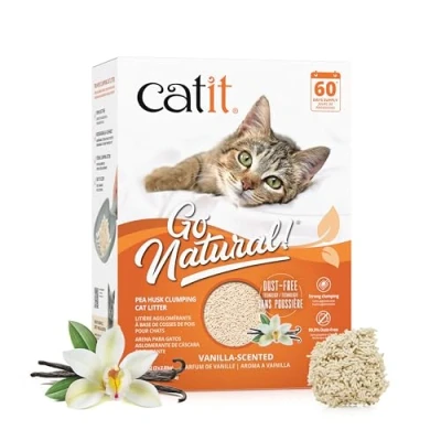 Imagen de Catit Go Natural! Arena Guisantes, Aroma Vainilla 5.6 kg