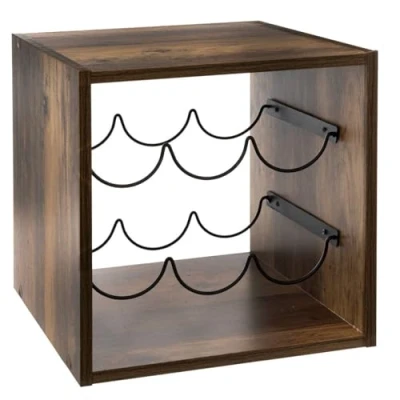 Imagen de 5five armario &quot;mix n modul&quot; de 6 botellas indus en efecto madera oscura